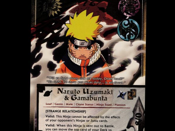 Naruto Uzumaki & Gamabunta - 455 - NM - Unlimited - Foil - Naruto CCG - E1-96