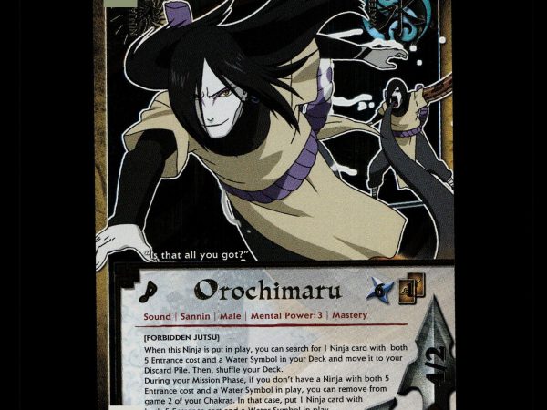 Orochimaru - 666 - NM - 1st Edition - Foil - Naruto CCG - D4-300