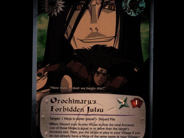 Orochimaru's Forbidden Jutsu - us009 - NM - 1st Edition Foil - Promo - Naruto CCG - D4-171