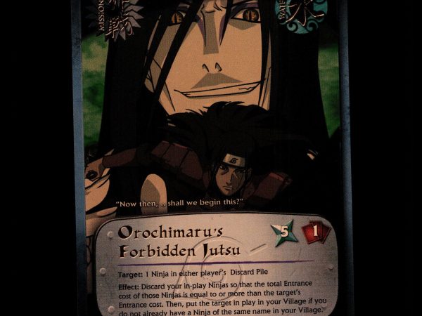 Orochimaru's Forbidden Jutsu - us009 - NM - 1st Edition Foil - Promo - Naruto CCG - D4-172