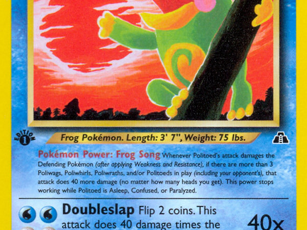Politoed (27/75) [Neo Discovery 1st Edition]