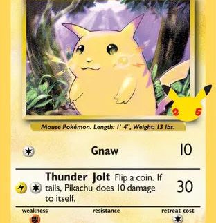 Pikachu (58/102) (25th Anniversary) (Jumbo Card) [Celebrations: 25th Anniversary]