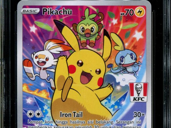 Pikachu - 016/S-P - CGC 9 - Sword & Shield Promos - Indonesian - KFC - Pokemon - 94081