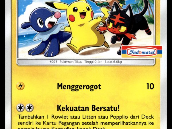 Pikachu - 009/SM-P - NM - Indonesian - Indomart - Promo - Pokemon - A1-70