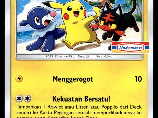 Pikachu - 009/SM-P - NM - Indonesian - Indomart - Promo - Pokemon - A1-66