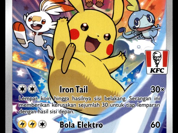 Pikachu - 016/S-P - NM - Indonesian - KFC - Promo - Pokemon - A1-45