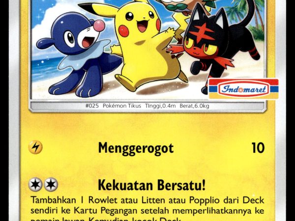 Pikachu - 009/SM-P - NM - Indonesian - Indomart - Promo - Pokemon - A1-71