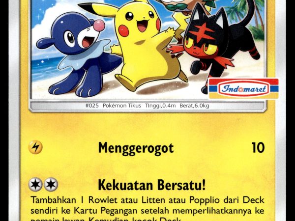 Pikachu - 009/SM-P - NM - Indonesian - Indomart - Promo - Pokemon - A1-61