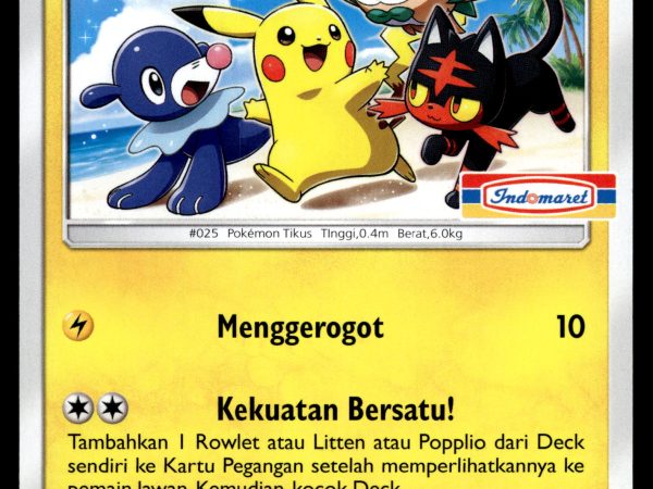 Pikachu - 009/SM-P - NM - Indonesian - Indomart - Promo - Pokemon - A1-63