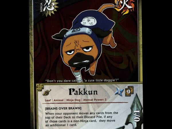 Pakkun - 1220 - NM - 1st Edition Foil - S22 - Naruto CCG - D3-87