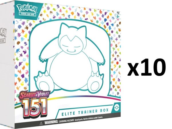 Pokemon 151 Elite Trainer Box Case (10x ETB) - Pokemon - New - Sealed