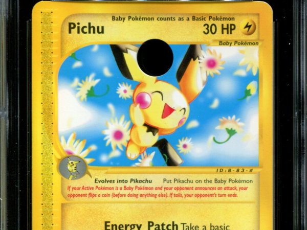 Pichu - 58/165 - CGC 7.5 - Expedition - Demo - Hole Punched Matte Back - Pokemon - 91086