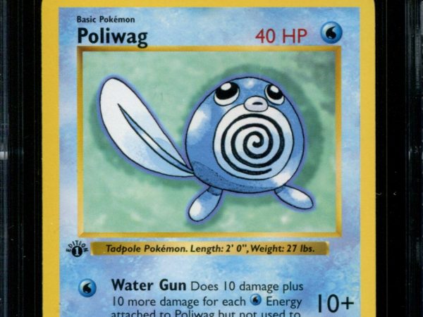 Poliwag - 59/102 - CGC 8.5 NM/Mint + - Pokemon - 1st Edition Shadowless Base Set - 10053