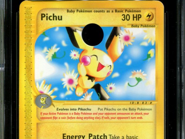 Pichu - 58/165 - CGC 9 - Expedition - Demo - Hole Punched Matte Back - Pokemon - 91087
