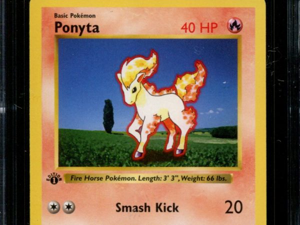 Ponyta - 60/102 - CGC 8.5 NM/Mint + - Pokemon - 1st Edition Shadowless Base Set - 10052