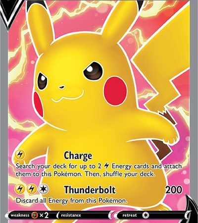 Pikachu V (Full Art) [SWSH04: Vivid Voltage]