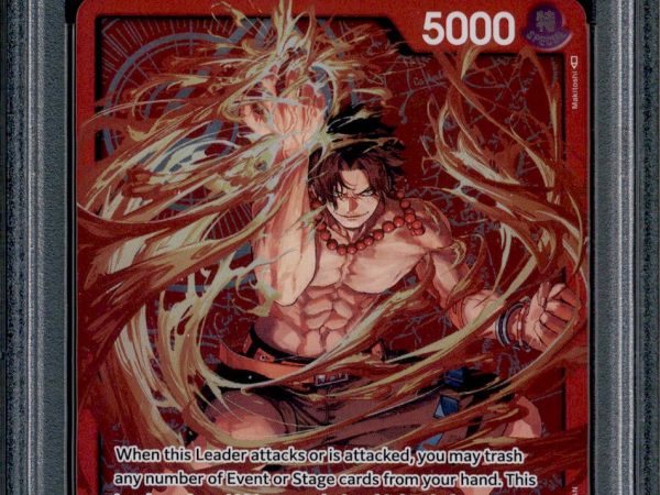 Portgas D Ace - OP03-001 - PSA 9 - Alt Art - English - One Piece - 655