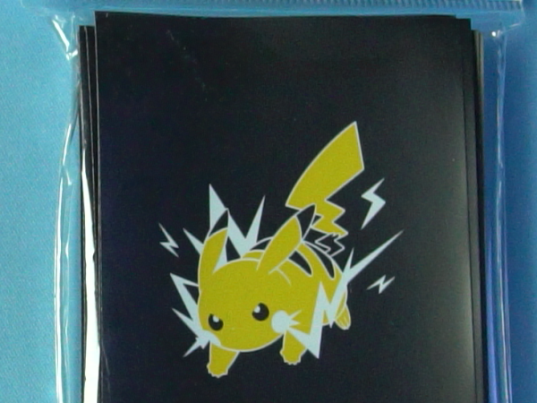 Pikachu Black Background Sleeves - Set of 64 Sleeves - Japanese - Pokemon Center
