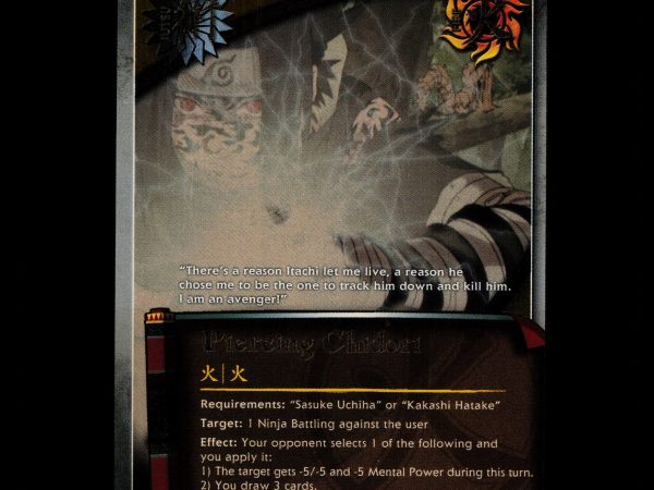 Piercing Chidori - 685 - NM - 1st Edition - Foil - Naruto CCG - D4-177