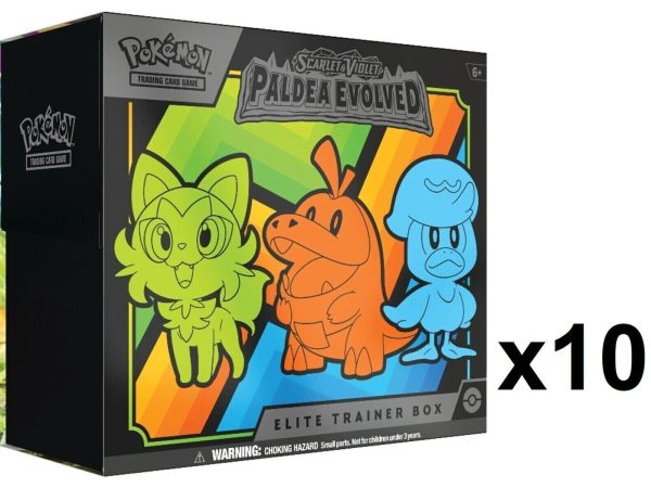 Paldea Evolved Elite Trainer Box Case (10x ETB) - Pokemon - New - Sealed