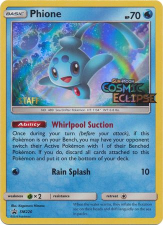 Phione (Staff Prerelease Promo) [SM Black Star Promos]