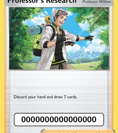 Professor's Research (SWSH178) (Pokemon Go Code) [Sword & Shield: Black Star Promos]