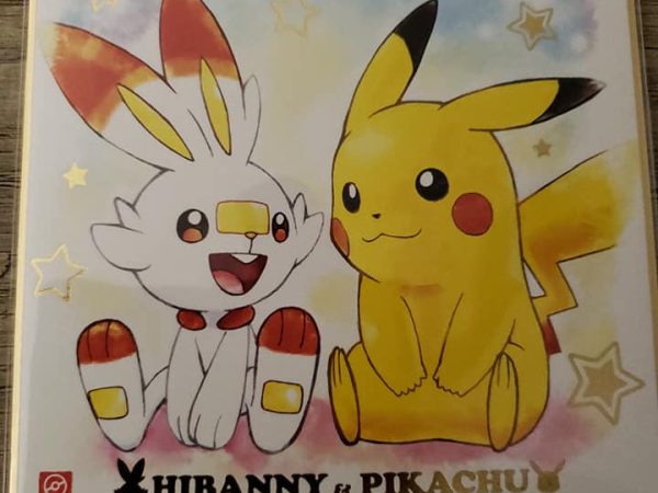 Pikachu & Scorbunny - Foil Art Panel - 2020 - Pokemon Shikishi Art 4