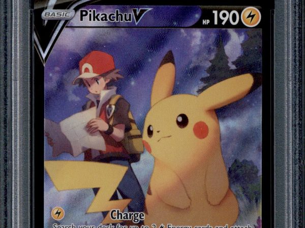 Pikachu V - TG16/TG30 - PSA 9 - Full Art - Lost Origin - Pokemon - 10641