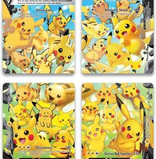 Pikachu V-UNION (Set of 4) [Sword & Shield: Black Star Promos]