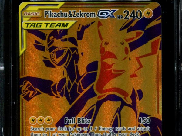 Pikachu & Zekrom GX - SM248 - CGC 9 - Promo - Secret Rare - Pokemon - 5090