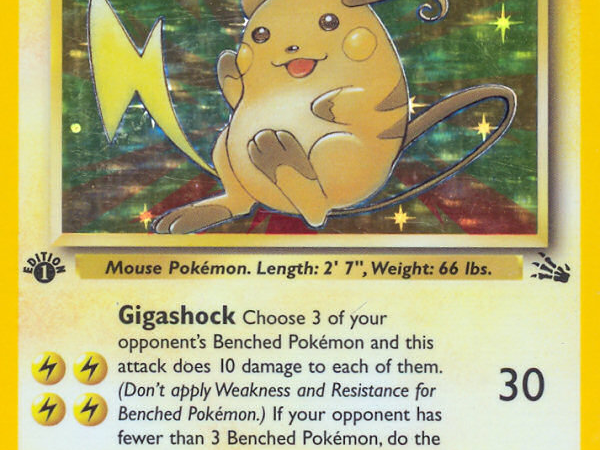 Raichu (14/62) [Fossil 1st Edition]