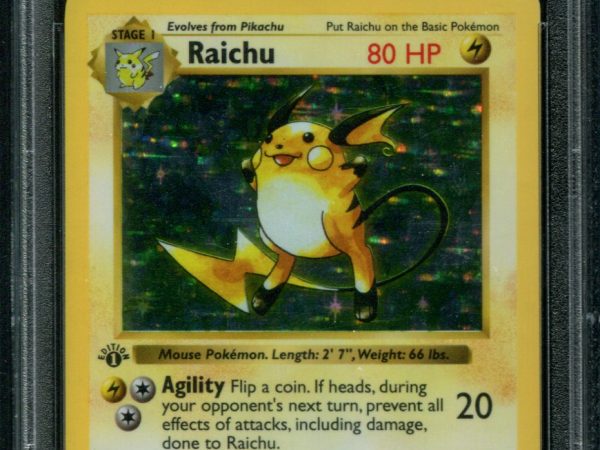 Raichu 1st Edition - 14/102 - PSA 7 NM - Base Set Shadowless - 94649