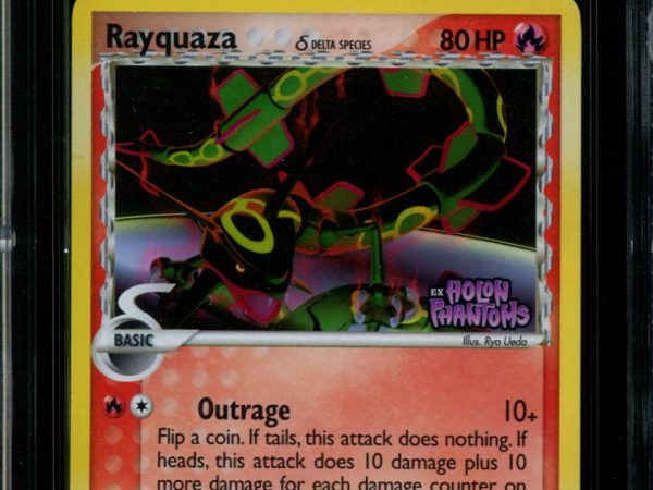 Rayquaza - 26/110 - CGC 8 - Reverse Holo - Holon Phantoms - 36588