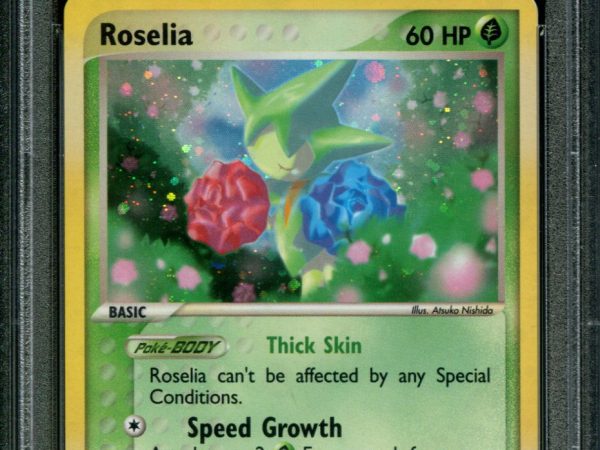 Roselia - 9/97 - PSA 9 - Holo - Dragon - Pokemon - 80849