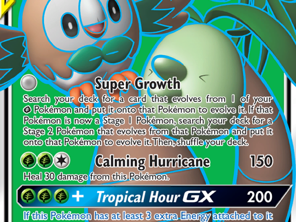 Rowlet & Alolan Exeggutor GX (214/236) [Sun & Moon: Unified Minds]