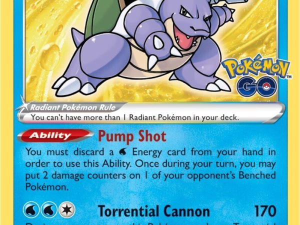 Radiant Blastoise (018/078) [Pokémon GO]
