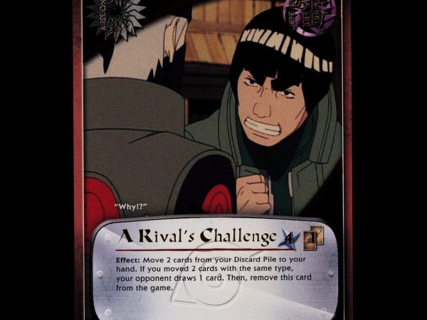 A Rival's Challenge - 923 - NM - Foil - S26 - Naruto CCG - E1-160