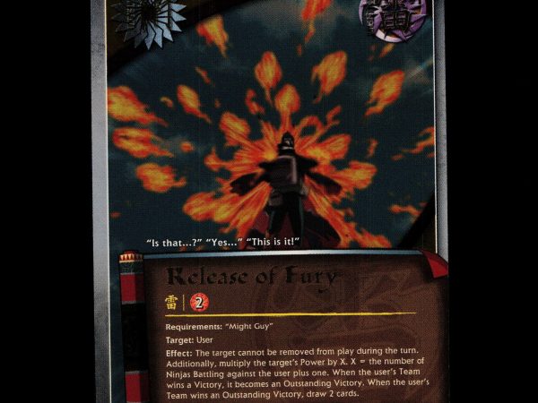 Release of Fury - 641 - NM - 1st Edition - Foil - Naruto CCG - D4-294
