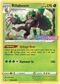 Rillaboom (Staff Prerelease Promo) (SWSH006) [Sword & Shield: Black Star Promos]
