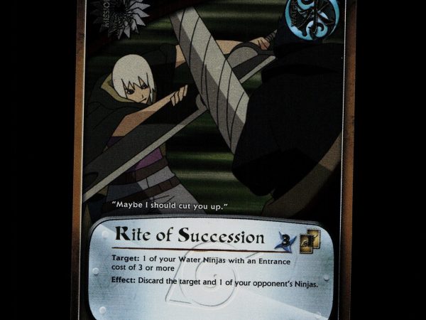 Rite of Succession - 809 - NM - 1st Edition Foil - S22 - Naruto CCG - D4-28