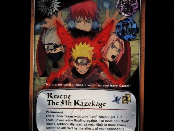 Rescue the 5th Kazekage - 622 - NM - Unlimited - Super Rare Foil - Naruto CCG - D3-127