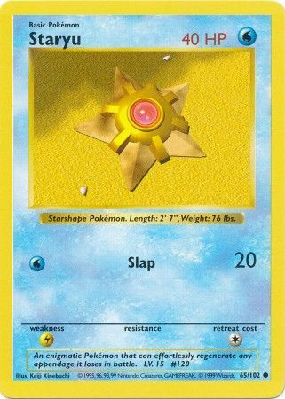 Staryu (65/102) [Base Set (Shadowless)]