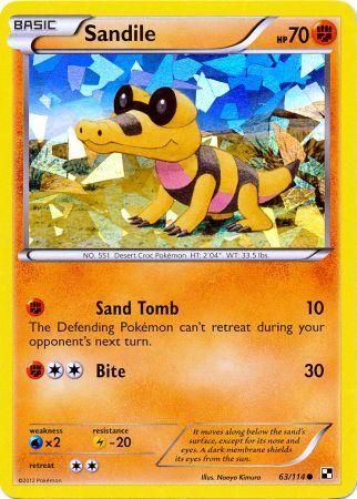 Sandile (63/114) (Cracked Ice Holo) [Black & White]