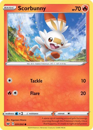 Scorbunny (31/202) (Premium Collection) [Sword & Shield: Base Set]