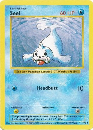 Seel (41/102) [Base Set (Shadowless)]