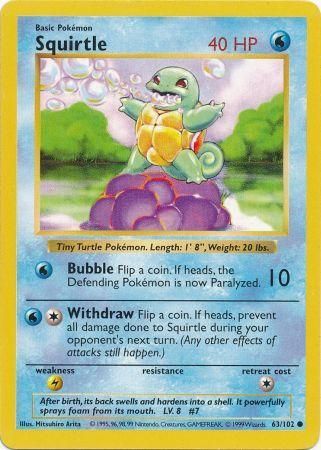 Squirtle (63/102) [Base Set (Shadowless)]