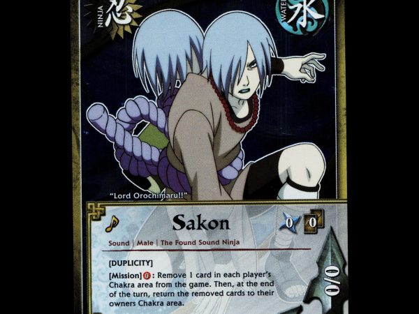 Sakon - 1244 - NM - 1st Edition Foil - S22 - Naruto CCG - D3-86