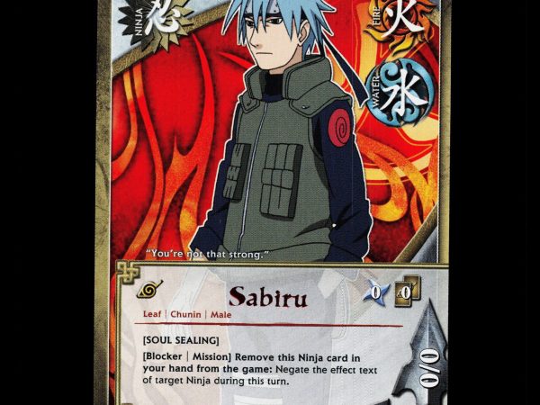 Sabiru - 1438 - NM - 1st Edition Rare - S25 - Naruto CCG - D4-67