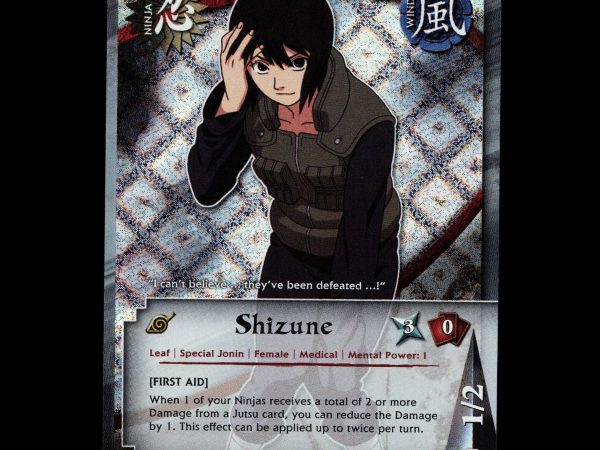 Shizune - 246 - NM - 1st Edition - Diamond Foil - Naruto CCG - D3-21