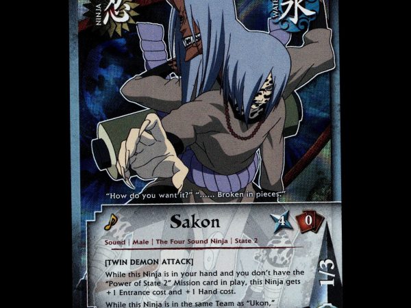 Sakon - 282 - NM - 1st Edition - Foil - Naruto CCG - D3-36